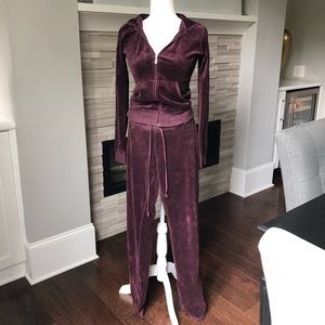 Vintage Juicy Couture Tracksuit - Maroon